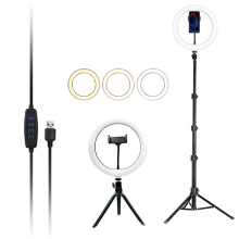 phone live broadcast 3000-6500k professional photography 10 inch led selfie ring light with tripod stand